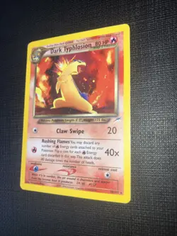 Vintage 2000 Nintendo Pokemon Dark Typhlosion Holo Neo Destiny Card 10/105 Rare - Image 3