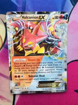 Pokemon Card Volcanion EX XY173 XY Black Star Promo Holo MP/LP - Image 1