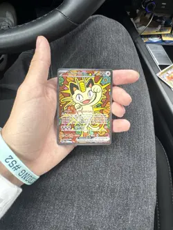 Meowth EX SIR Full Art Holo Rare Pokemon TCG Card 121/088 Perfect Order - Image 1