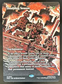 2026 Magic The Gathering TMNT Doubling Season Borderless Mythic #0011 - Image 1