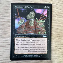 Magic The Gathering Urza's Legacy Engineered Plague #51/143 MTG TCG CCG NM - Image 1