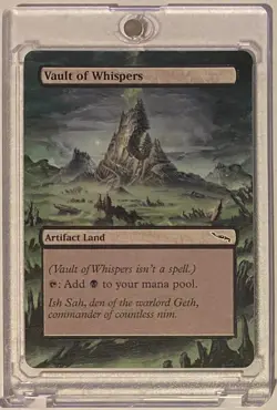 VAULT OF WHISPERS (MRD) MTG Magic Hand Painted Altered Extended Art STAPLE LAND - Image 1