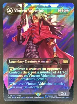 2025 Magic MTG Final Fantasy Vincent Valentine Galian Beast BL SF Rare #0528 - Image 1