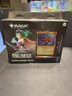Magic The Gathering Final Fantasy VI Commander Deck Revival Trance Display - Image 1