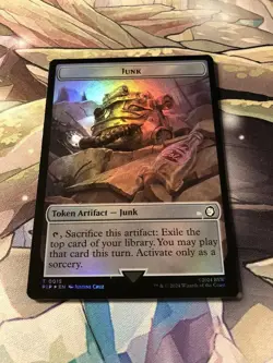 Junk 0015 Thopter 0017 Foil Token Fallout PIP MTG - Image 1