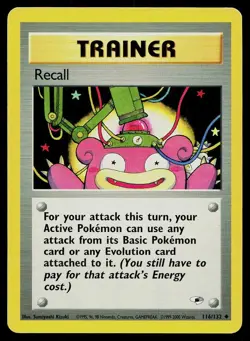 Pokemon Card Gym Heroes Recall 116/132 Unlimited Uncommon - Image 1