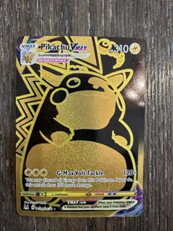 Pokemon TCG Pikachu VMAX Gold Card TG29/TG30 NM/M - Image 1
