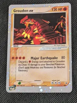 Pokemon Black Star Promo Holo Ultra Rare Groudon EX 002 2003 Rare! - Image 1