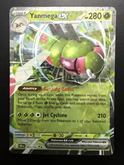 Pokemon 2025 Destined Rivals Yanmega EX#003/182 Double Rare NM - Image 1