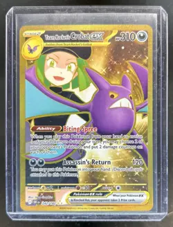 2025 Pokemon Destined Rivals Team Rocket's Crobat ex #242/182 - Image 1
