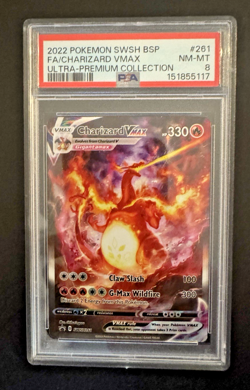 Pokemon TCG Charizard VMAX SWSH261 PSA 8 - Image 1