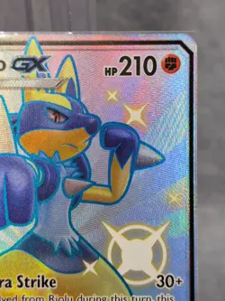 Pokemon 2019 Lucario GX SV64/SV94 Hidden Fates Shiny Vault Holo - Image 2