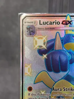 Pokemon 2019 Lucario GX SV64/SV94 Hidden Fates Shiny Vault Holo - Image 3