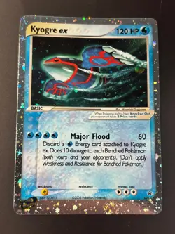 Kyogre EX Holo 2003 Pokemon Black Star Nintendo Promo 001 RARE! - Image 1