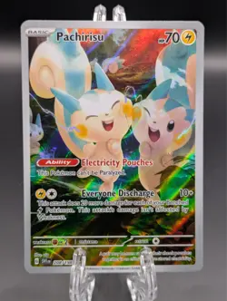 Pokemon SV01 Scarlet & Violet - Pachirisu 208/198 Illustration Rare NM/M - Image 1