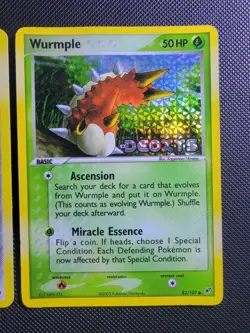 Pokemon TCG • Lairon • EX Crystal Guardians 36/100 Stamped HOLO Wurmple Deoxys - Image 3