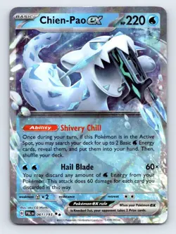 2023 Pokemon CHIEN PAO EX 061/193 Sv02: Paldea Evolved Holo - Image 1