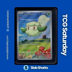 2025 POKEMON WHITE FLARE #090/086 COTTONEE ILLUSTRATION RARE - Image 1