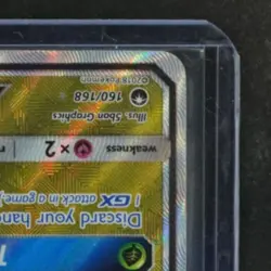 2018 POKEMON SUN & MOON CELESTIAL STORM #160/168 RAYQUAZA GX FULL ART ULTRA RARE - Image 5