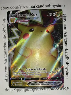 Pokemon Pikachu VMAX 044/185 Vivid Voltage NM - Image 1