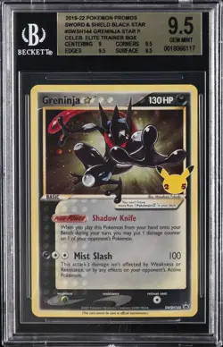 2021 POKEMON BLACK STAR PROMOS CELEBRATIONS ETB GRENINJA BGS 9.5 - Image 1