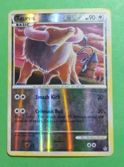Tauros 41/95 Unleashed Reverse Holo Pokemon, HP - Image 1