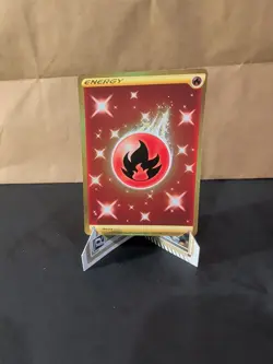 Pokemon SWSH08 Fusion Strike Fire Energy 284/264 Gold Secret Rare NM - Image 4