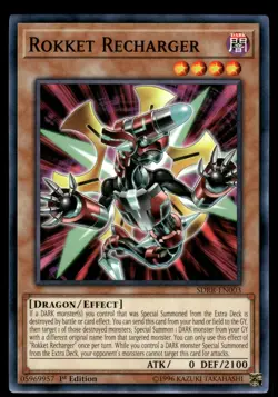 Rokket Recharger SDRR-EN003 Common / Short Print Yu-Gi-Oh 1st Edition Near Mint - Image 1