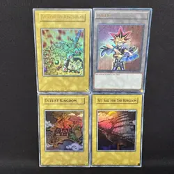 All 4 - Duelist Kingdom - Glory of the King's Hand - Set Sail - YGLD Yami Ultra - Image 1