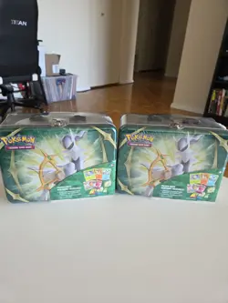2x Pokemon 2022 Spring Collectors Chest Tin Lunchboxes - New, Sealed - Image 1