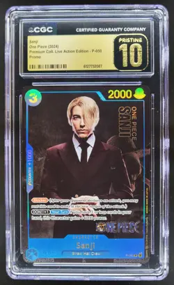 2024 ONE PIECE SANJI LIVE ACTION PROMO P-050 CGC 10 PRISTINE TL3 - Image 1