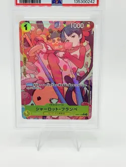 PSA 10 GEM MINT JAPANESE ONE PIECE 2024 CHARLOTTE FLAMPE EB01-056 ALT ART - Image 2