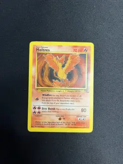 Moltres 27/62 Pokemon Fossil Regular Rare Vintage Trading Card - COOKED! - Image 5