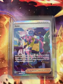 Pokemon TCG Iono Card 237/091 Paldean Fates Special Illustration Rare - Image 1