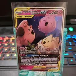 Pokemon TCG Togepi Cleffa Igglybuff GX Card 143/236 Cosmic Eclipse NM - Image 1