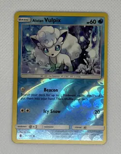 Alolan Vulpix 21/145 Reverse Holo Guardians Rising Common Pokemon Card - Image 1