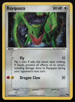 MP 2006 Rayquaza - 3/17 - Holo Rare Promo Pokemon Pop Series 1 Pokemon TCG Card - Image 1