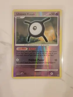 Pokemon TCG Card 2007 Secret Wonders - Unown X 71/132 Reverse Holo - NM! - Image 1