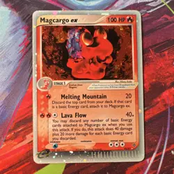 Pokemon TCG EX Dragon Magcargo EX Holo Rare Card 95/97 NM - Image 1