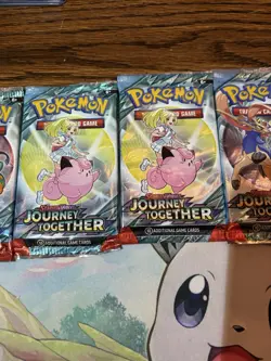 Pokemon TCG Cards Booster Pack Lot (7) Packs Journey Together & Destined Rivals - Image 3