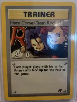 Pokemon Here Comes Team Rocket! 15/82 Team Rocket Holo Rare Trainer Card - Image 1