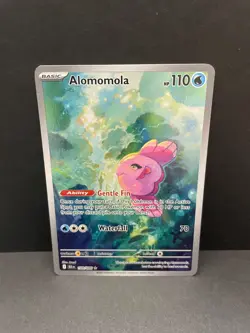 Pokemon TCG Alomomola 108/086 Illustration Rare Black Bolt English Holo Card NM - Image 1