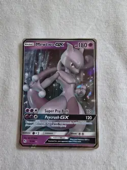 Pokemon Mewtwo GX Holo Ultra Rare TCG Card Hidden Fates 31/68 - Image 1