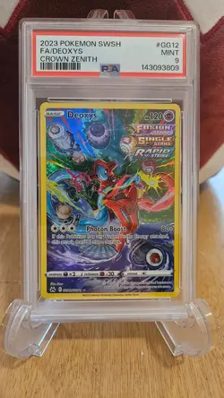 PSA 9 Deoxys GG12/GG70 Graded Pokemon Card - Image 1