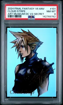 2024 FINAL FANTASY VII ANV ART MUSEUM DIGITAL CARD PLUS VOL.2 CLOUD STRIFE PSA 8 - Image 1