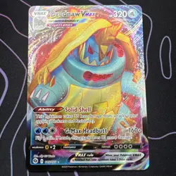 Pokemon TCG Drednaw VMAX Holo Rare Card Champions Path 15/73 - Image 1