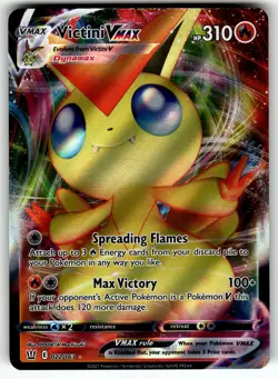 Victini VMAX 022/163 SWSH05: Battle Styles NM Pokemon Card TCG - Image 1
