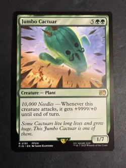 Jumbo Cactuar Final Fantasy Magic the Gathering Rare NM - Image 1
