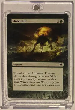 MOONMIST (ISD) MTG Magic Hand Painted Altered Extended Art - Image 1