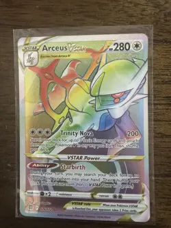 Arceus VSTAR - 176/172 - Hyper Rare Sword & Shield: Brilliant Stars Pokemon NM - Image 1
